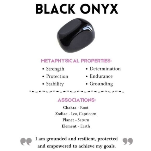 Black Onyx ✦ 6mm Ritual Beads ✦ Stretch Bracelet for Grounding & Protection - Picture 4 of 8